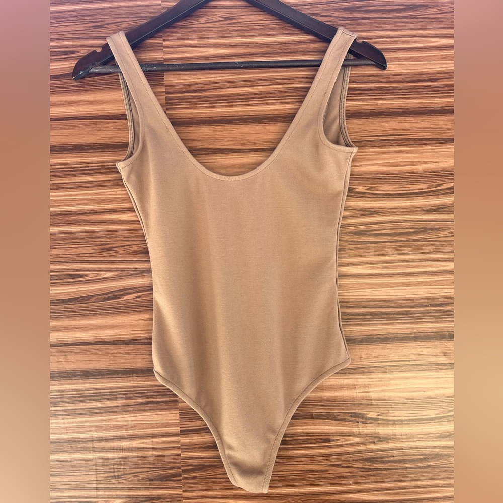 Lovers and Friends Tan Sleeveless Bodysuit